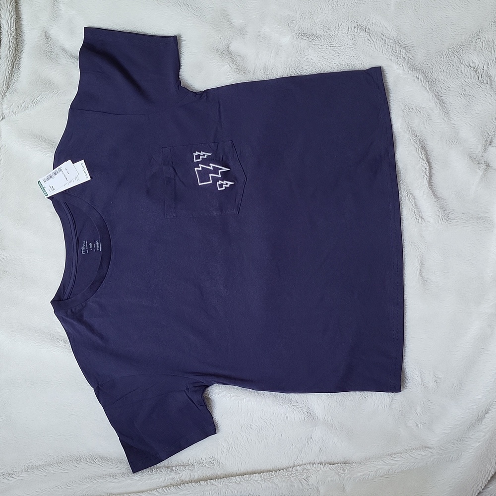 Miiyu For Simons Orgslanic Cotton Blue Tshirt Size Medium, New With Tags